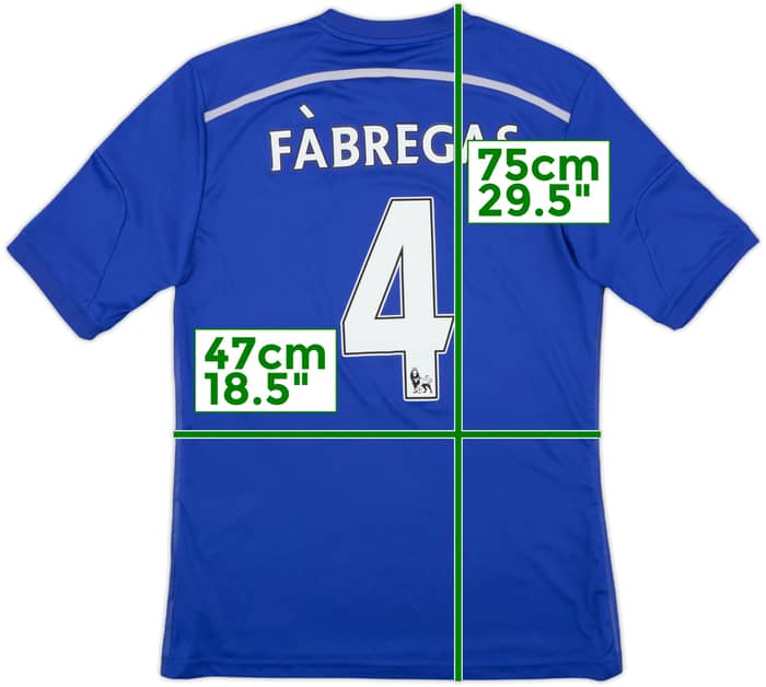 2015-16 Chelsea Home Shirt Fabregas #4 - 7/10 - (M)