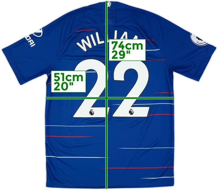 2018-19 Chelsea Home Shirt Willian #22 - 8/10 - (M)