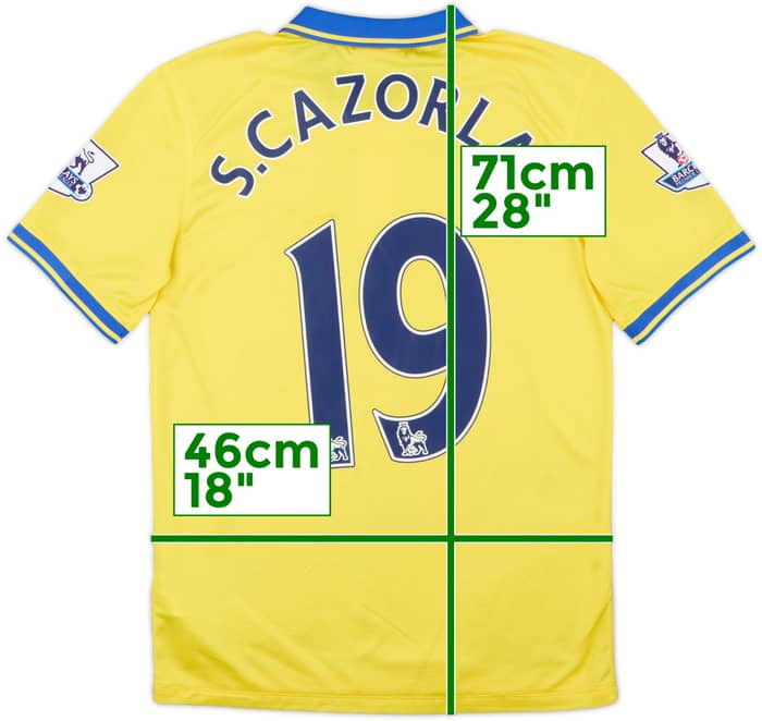 2013-14 Arsenal Away Shirt S.Cazorla - 7/10 - (S)