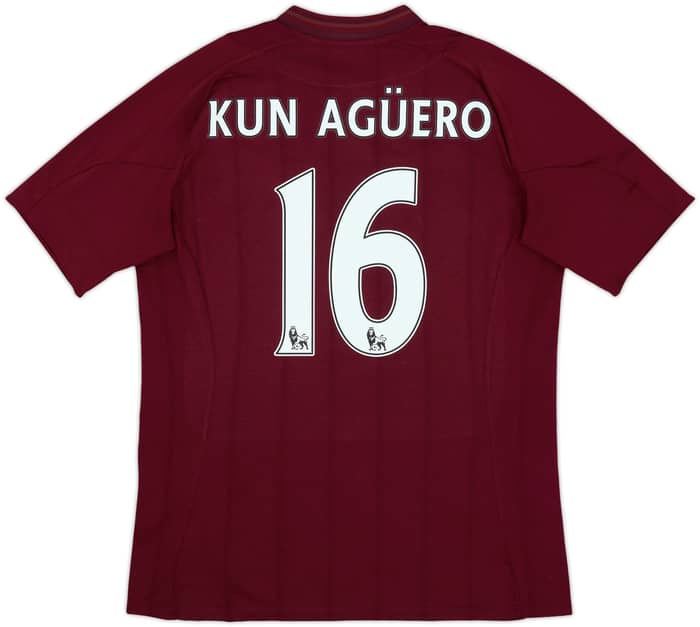 2012-13 Manchester City Away Shirt Kun Aguero #16 - 7/10 - (L)