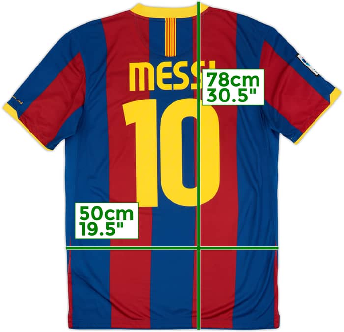 2010-11 Barcelona Home Shirt Messi #10 - 5/10 - (M)