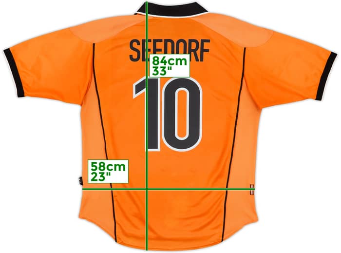 1998-00 Netherlands Home Shirt Seedorf #10 - 7/10 - (XL)
