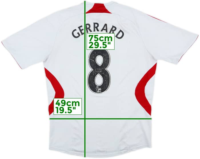 2007-08 Liverpool Away Shirt Gerrard #8 - 4/10 - (M)