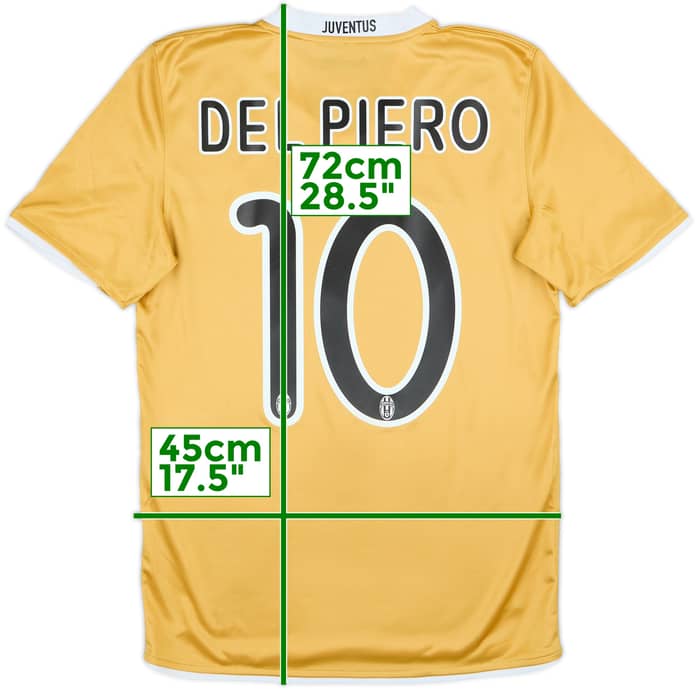 2008-09 Juventus Away Shirt Del Piero #10 - 8/10 - (S)