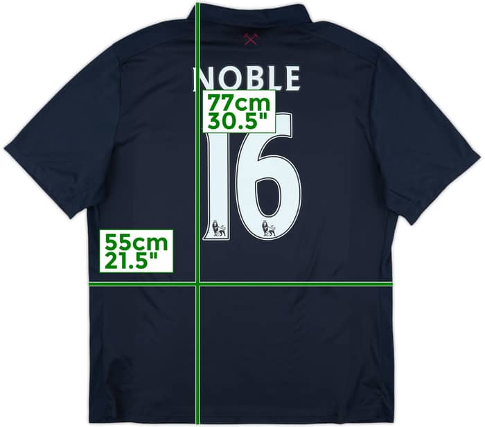 2016-17 West Ham "TIWFC" Third Shirt Noble #16 - 8/10 - (XL)