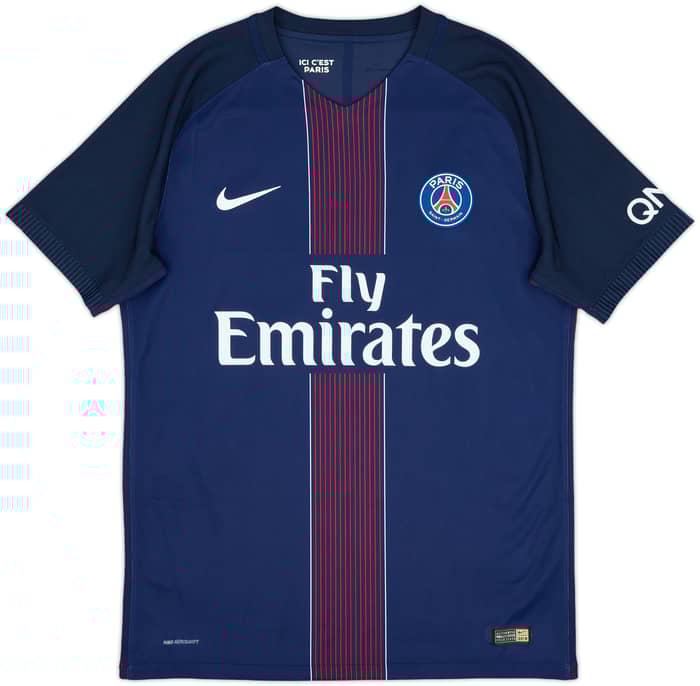 2016-17 Paris Saint-Germain Authentic Home Shirt Cavani #9 - 10/10 - (L)