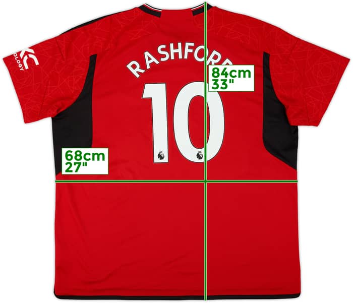 2023-24 Manchester United Home Shirt Rashford #10 - 10/10 - (3XL)