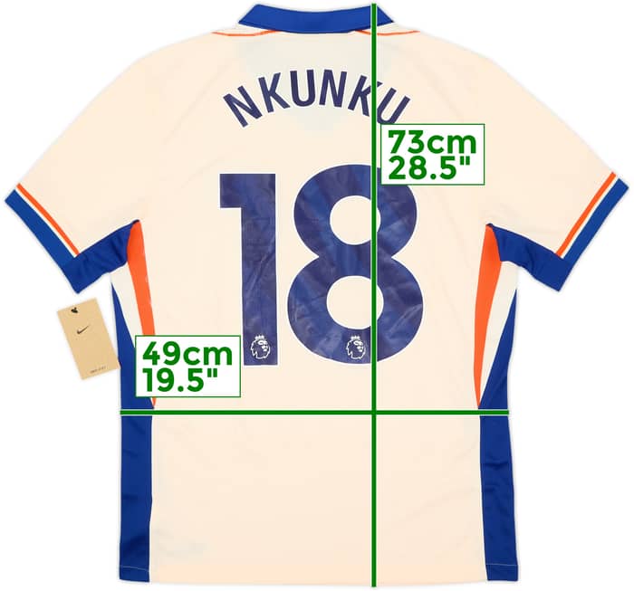 Camiseta de visitante del Chelsea 2024-25 Nkunku #18 (M)