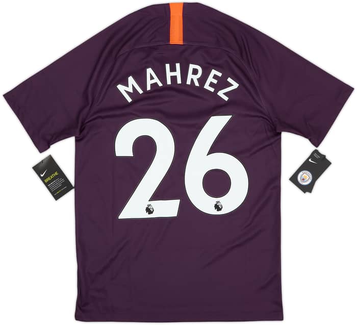 Camiseta de la tercera equipación del Manchester City 2018-19 Mahrez #26 (S)