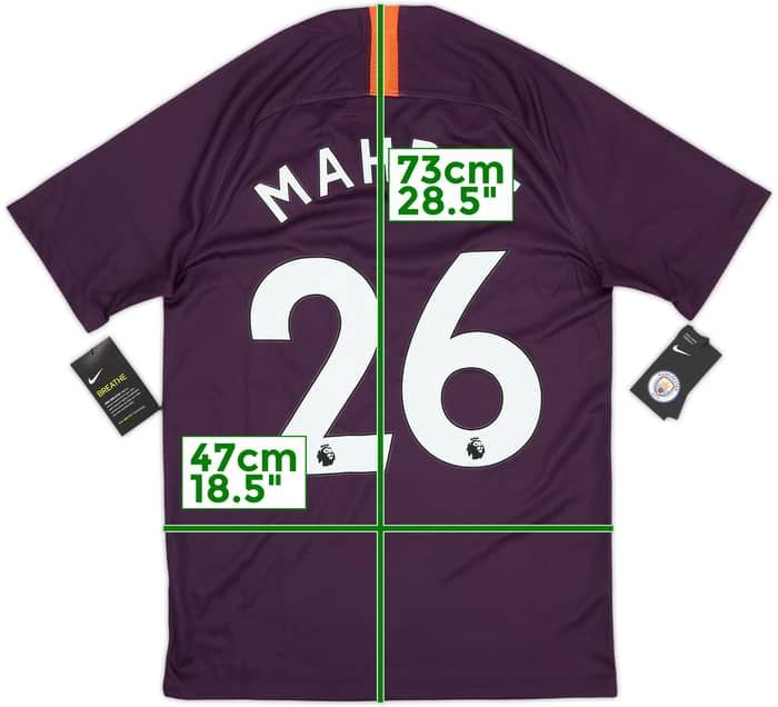 Camiseta de la tercera equipación del Manchester City 2018-19 Mahrez #26 (S)