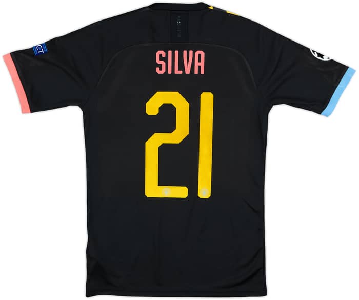 2019-20 Manchester City Away Shirt Silva #21 - 8/10 - (S)