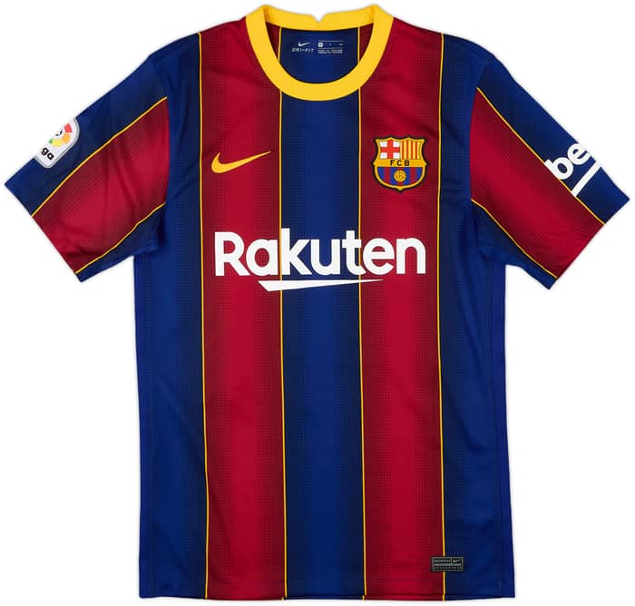 2020-21 Barcelona Home Shirt F.De Jong #21 - 10/10 - (S)