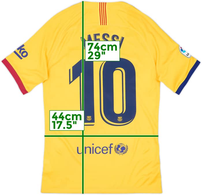2019-20 Barcelona Away Shirt Messi #10 - 8/10 - (S)