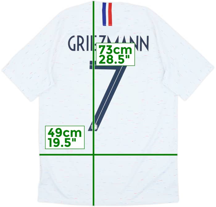 2018 France Away Shirt Griezmann #7 - 9/10 - (M)