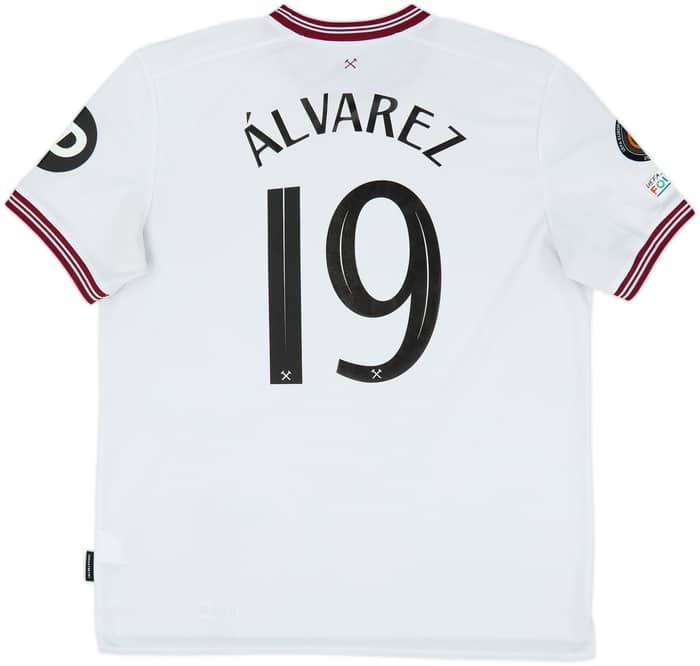 Camiseta de visitante del West Ham 2023-24 Alvarez #19 - 7/10 - (XXL)