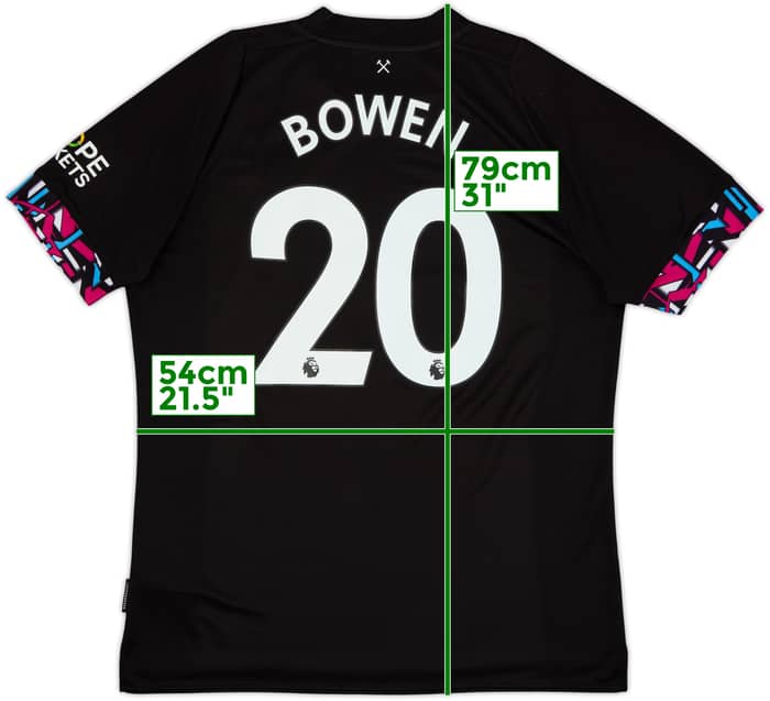 2022-23 West Ham United Away Shirt Bowen #20 - 8/10 - (XL)