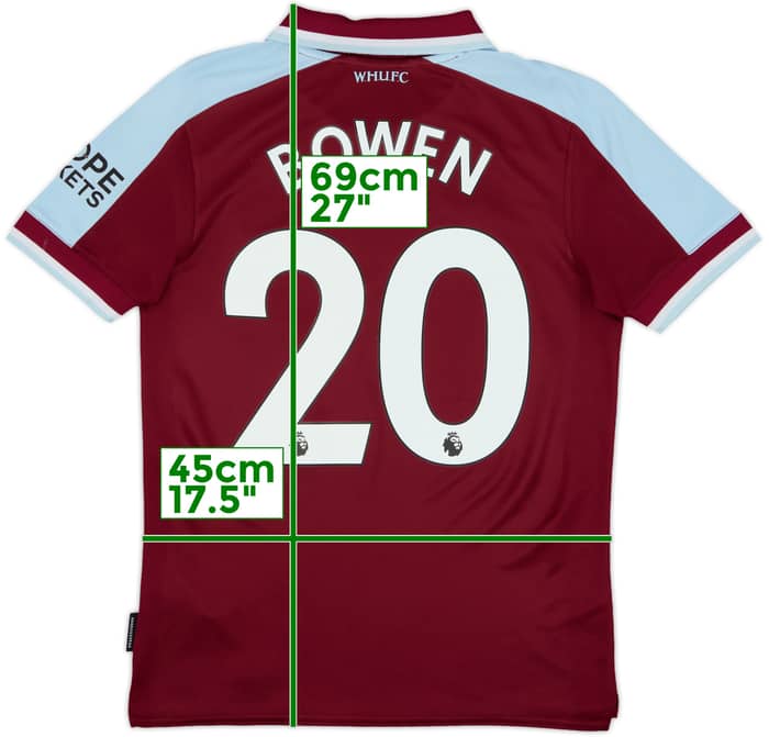 2021-22 West Ham Home Shirt Bowen #20 - 8/10 - (S)