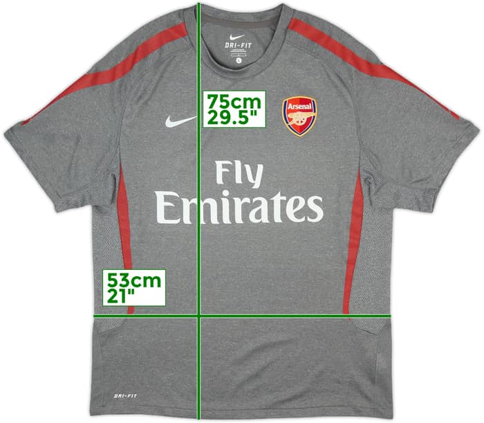 2010-11 Arsenal Nike Training Shirt - 7/10 - (L)