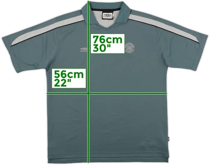 2000-01 Celtic Umbro Training Shirt - 8/10 - (L)