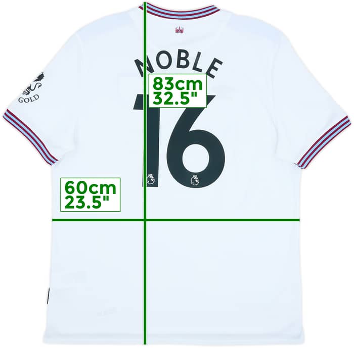 2019-20 West Ham Away Shirt Noble #16 - 10/10 - (XXL)