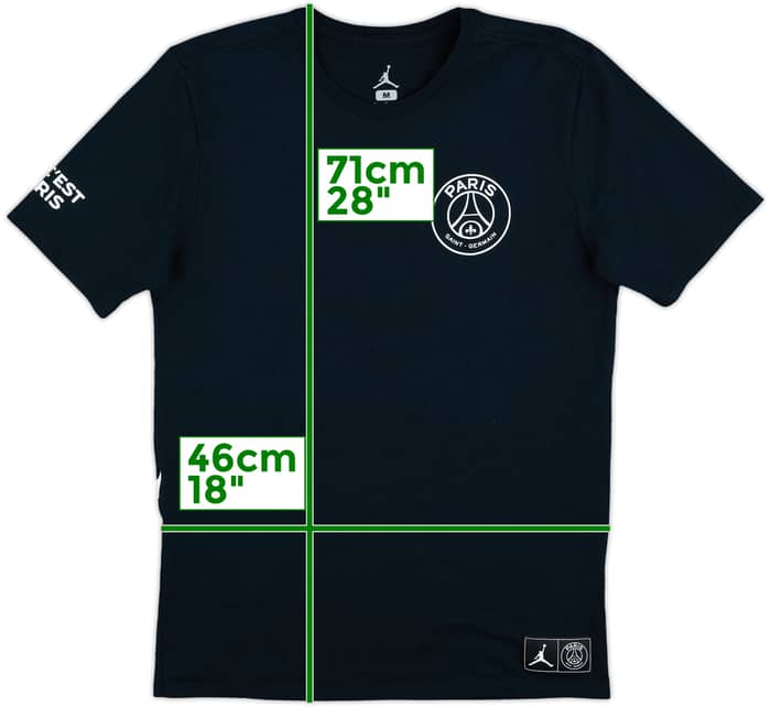 2018-19 Paris Saint-Germain Nike Jordan Cotton Tee - 8/10 - (M)