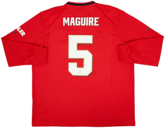 2019-20 Manchester United Home L/S Shirt Maguire #5 (XXL)