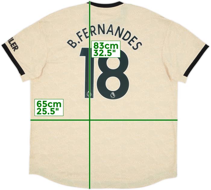 2019-20 Manchester United Authentic Away Shirt B.Fernandes #18 (XXL)