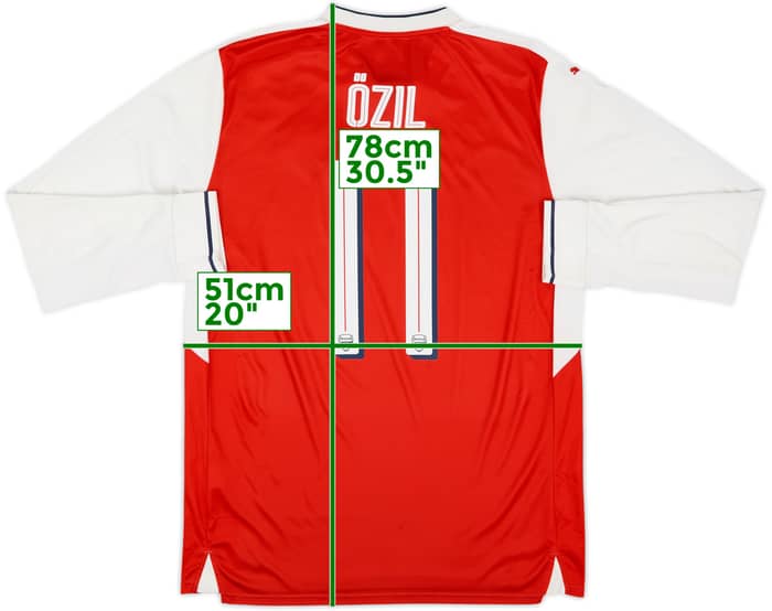 2016-17 Arsenal Home L/S Shirt Ozil #11 - 7/10 - (L)