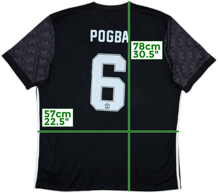 2017-18 Manchester United Away Shirt Pogba #6 - 6/10 - (XL)