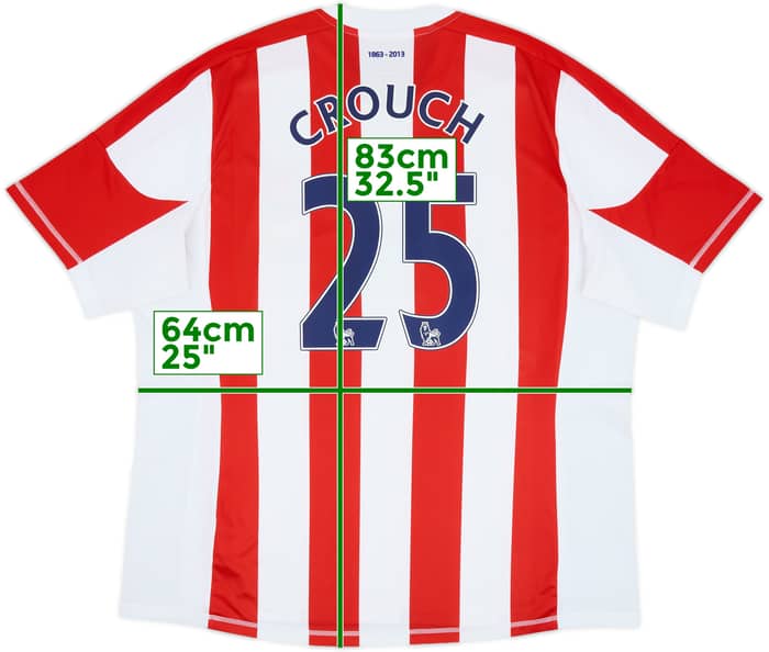 2012-13 Stoke '150 Years' Home Shirt Crouch #25 - 7/10 - (XXL)