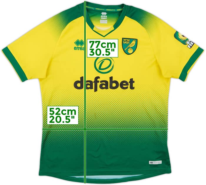 2019-20 Norwich Home Shirt - 8/10 - (XL)