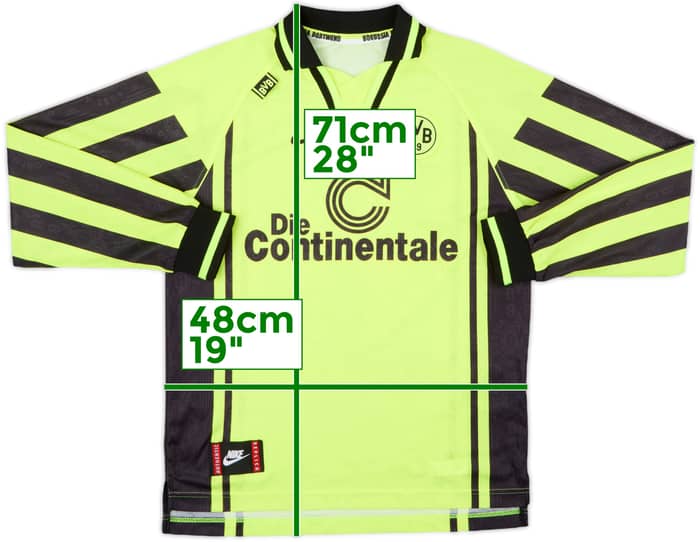 1996-97 Borussia Dortmund Home L/S Shirt - 8/10 - (XL.Boys)