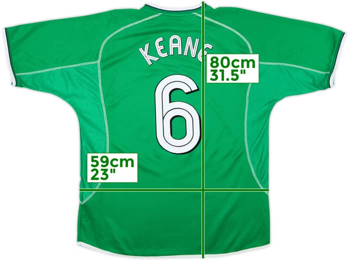 2002-03 Ireland Home Shirt Keane #6 - 7/10 - (XXL)
