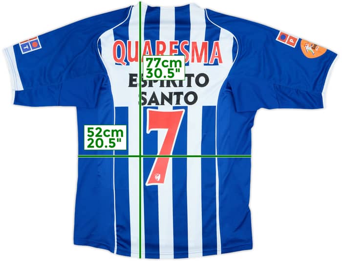 2005-06 Porto Home Shirt Quaresma #7 - 6/10 - (L)