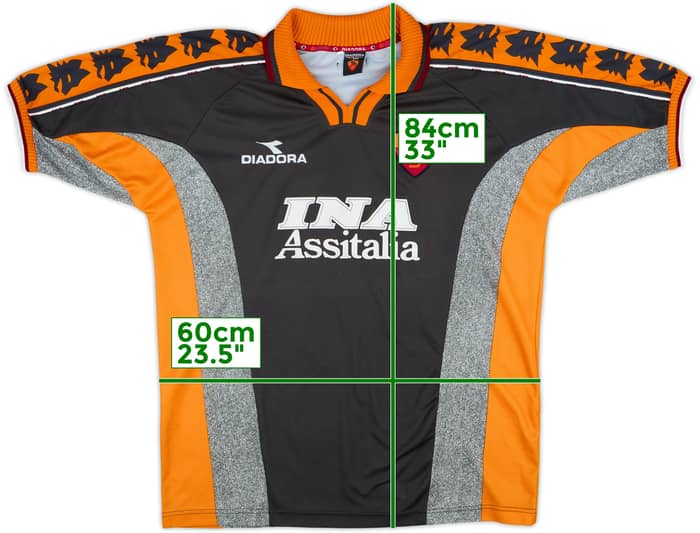 1998-99 Roma Third Shirt Totti #10 - 5/10 - (XL)