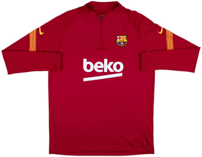 2020-21 Barcelona Nike 1/4 Zip Drill Top - 8/10 - (L)