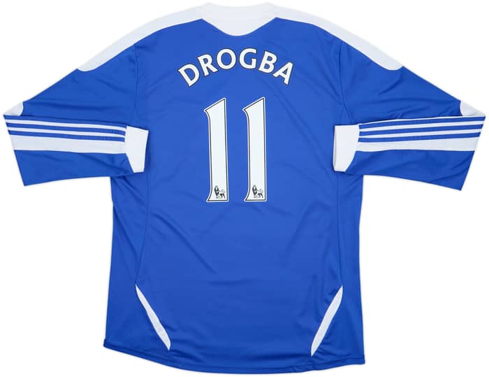 2011-12 Chelsea Home L/S Shirt Drogba #11 - 6/10 - (XXL)