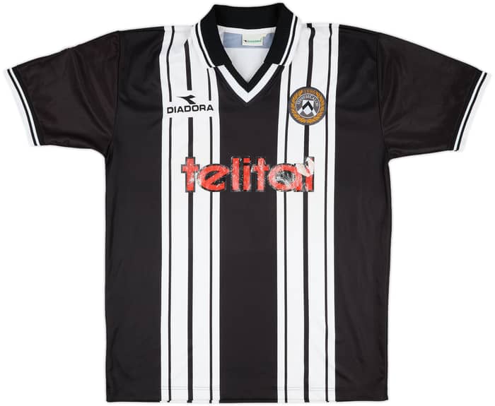 1998-99 Udinese Match Issue Home Shirt Genaux #13