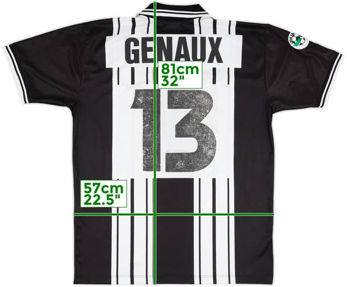 1998-99 Udinese Match Issue Home Shirt Genaux #13