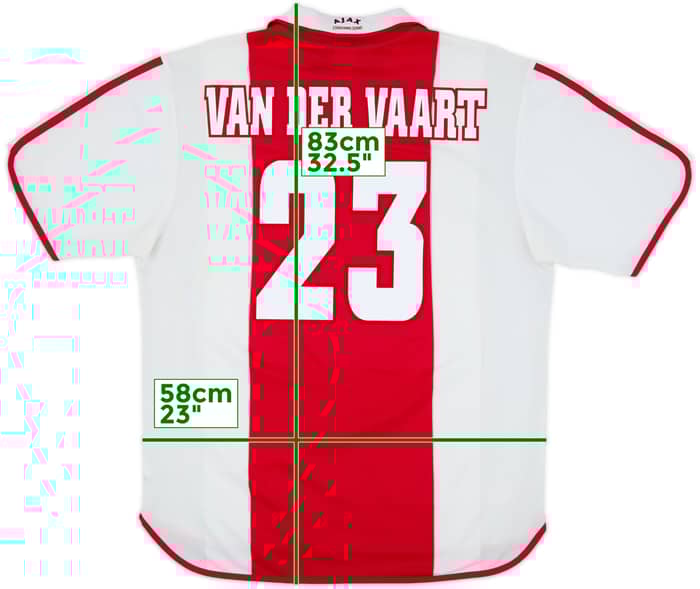 2000-01 Ajax Centenary Home Shirt Van Der Vaart #23 - 8/10 - (XL)