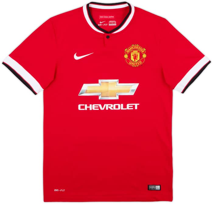 2014-15 Manchester United Home Shirt Jones #4 - 4/10 - (S)