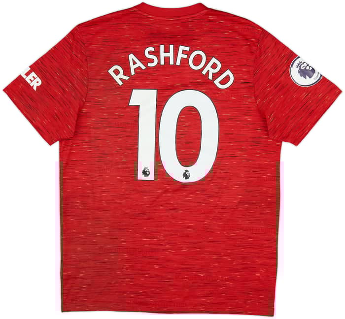 2020-21 Manchester United Home Shirt Rashford #10 - 8/10 - (L)