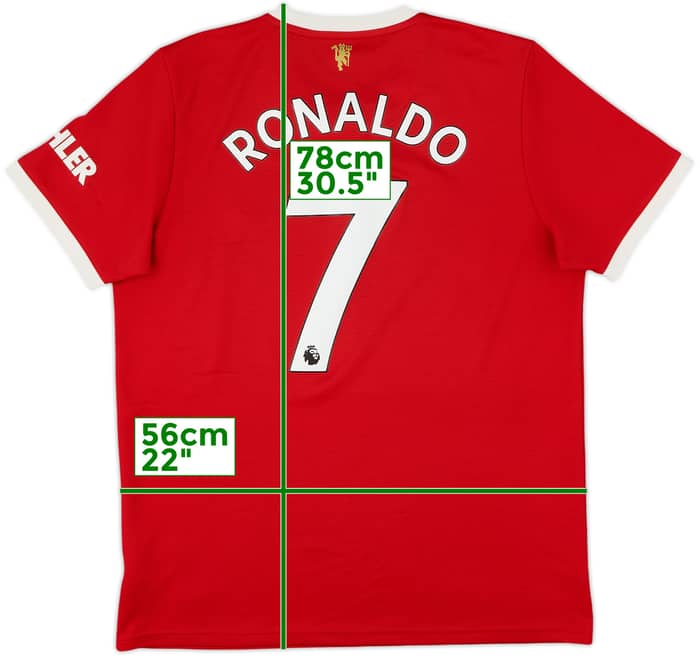 2021-22 Manchester United Home Shirt Ronaldo #7 - 6/10 - (L)