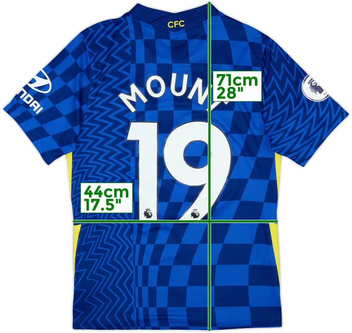 2021-22 Chelsea Home Shirt Mount #19 - 8/10 - (S)
