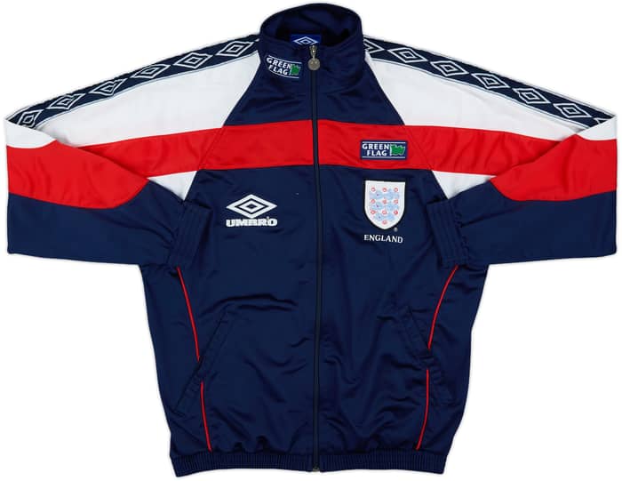 1998-00 England Umbro Track Jacket - 8/10 - (M)