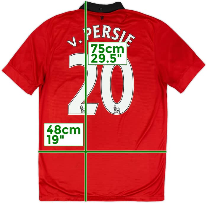 2013-14 Manchester United Home Shirt V.Persie #20 - 8/10 - (M)