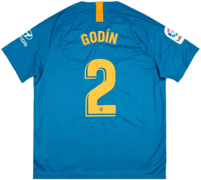 Camiseta de la tercera equipación del Atletico Madrid 2018-19 Godin #2 - 9/10 - (XL)