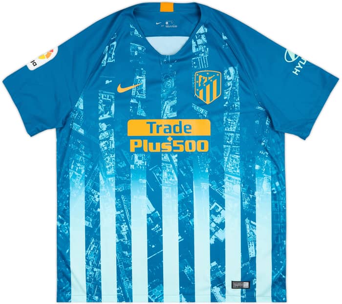 Camiseta de la tercera equipación del Atletico Madrid 2018-19 Godin #2 - 9/10 - (XL)