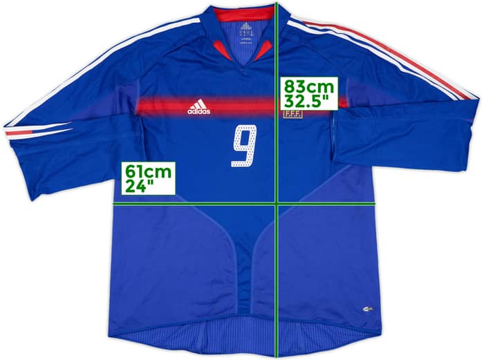 2004-06 France Match Issue Home L/S Shirt #9