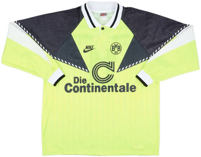 1990-91 Borussia Dortmund Home L/S Shirt #11 - 9/10 - (XL)